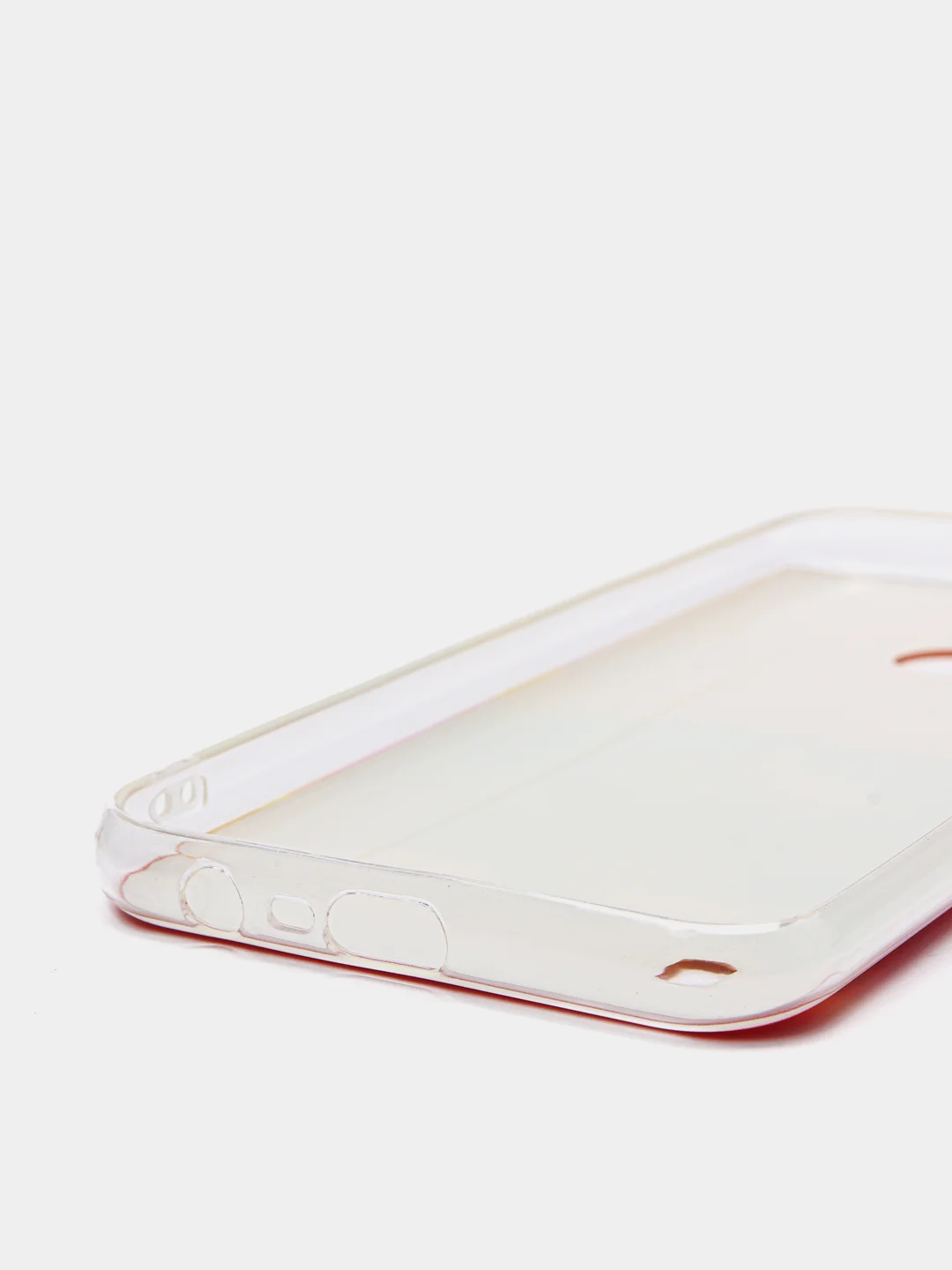 Желтый силиконовый чехол на Oppo Realme C21/Реалми С21 прозрачный, с рисунком, защита камеры