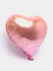 Розовый шар фольгированный 18" "Сердце", градиент