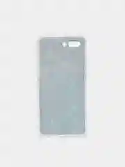 Бирюзовый силиконовый чехол на Honor 10 / Хонор 10 прозрачный, с рисунком, защита камеры
