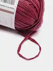 Бордовый пряжа Artland, раффия, 40 г, 50 м