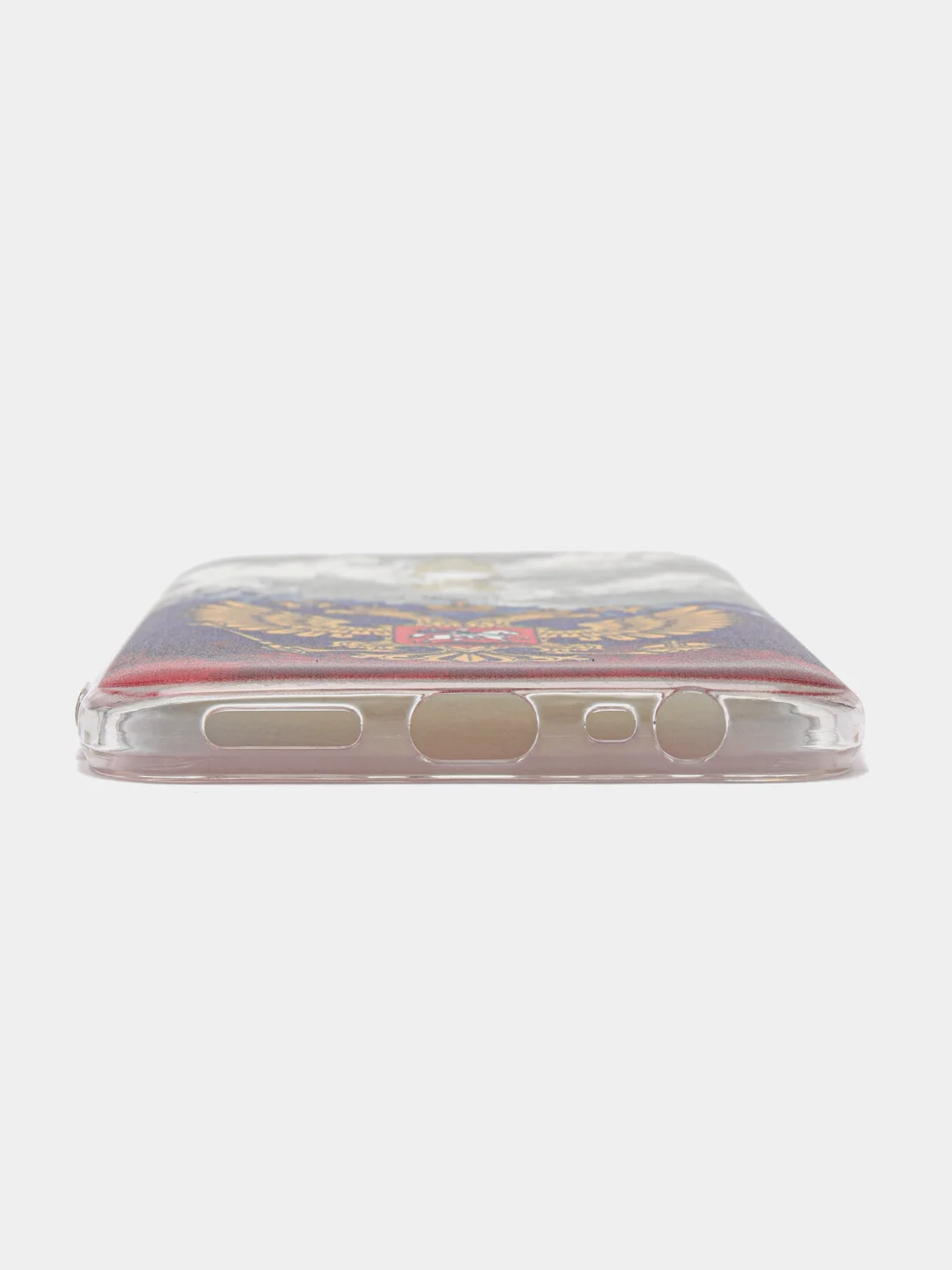 Синий силиконовый чехол на Xiaomi Redmi 8 / Сяоми Редми 8 прозрачный, с рисунком, защита камеры
