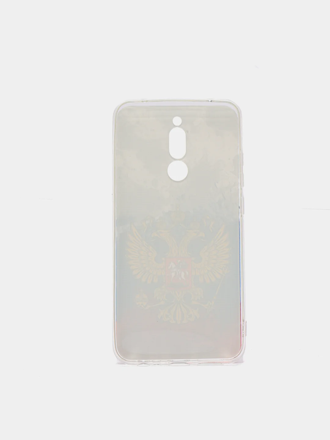 Синий силиконовый чехол на Xiaomi Redmi 8 / Сяоми Редми 8 прозрачный, с рисунком, защита камеры