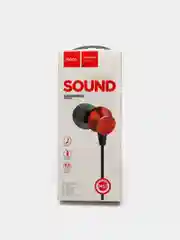 Красный проводные наушники M51 Proper sound с микрофоном, 3.5 мм