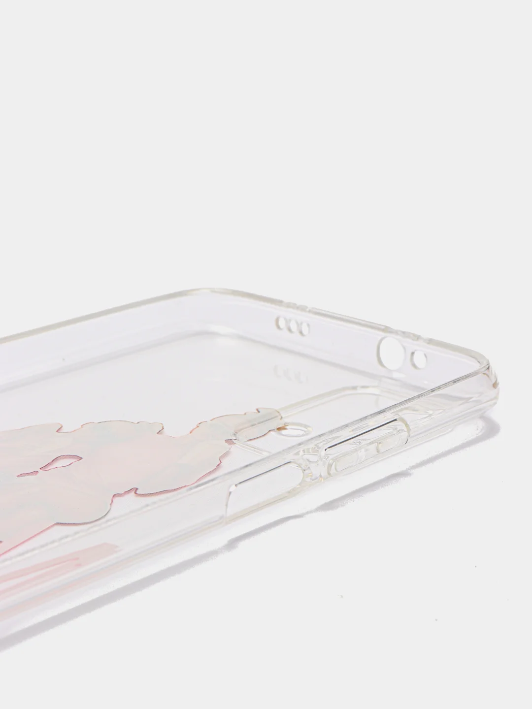 Тёмно-розовый силиконовый чехол на Xiaomi Redmi 9T / Редми 9Т прозрачный, с рисунком, защита камеры