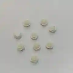 Бирюзовый кабошон для рукоделия "Розочки", 10 мм