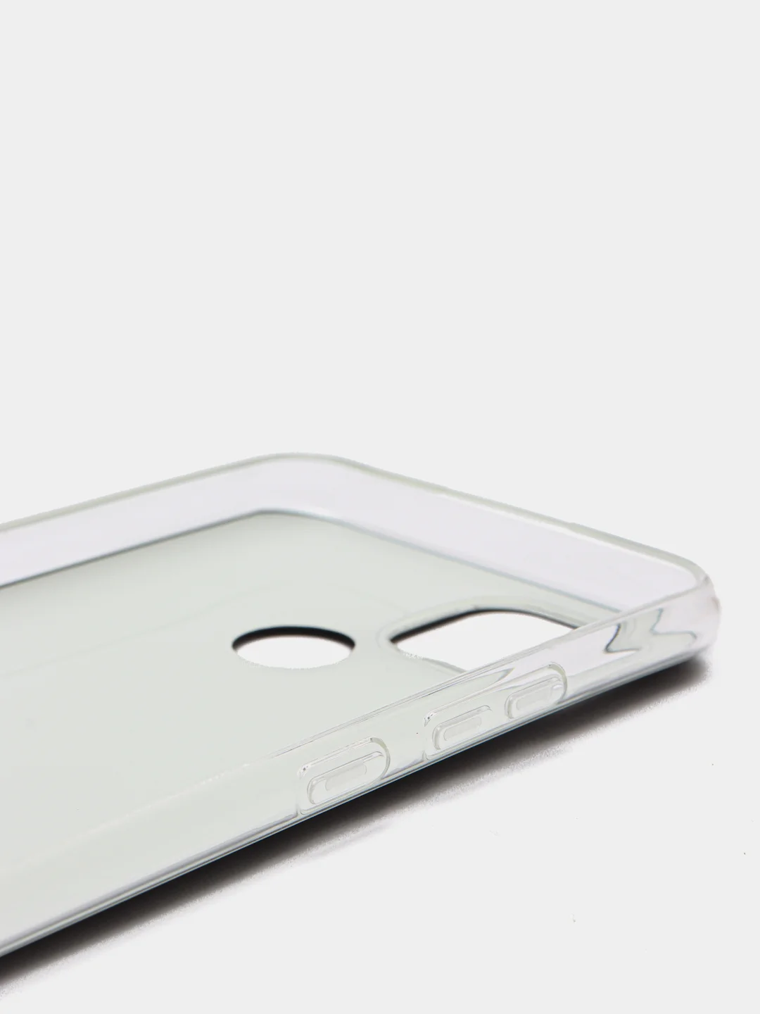 Черный силиконовый чехол на Oppo Realme C21/Реалми С21 прозрачный, с рисунком, защита камеры
