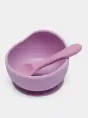 Конфетный детская силиконовая тарелка с ложкой