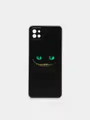 Черный силиконовый чехол на Samsung Galaxy A22s 5G / Самсунг А22s 5G прозрачный, с рисунком