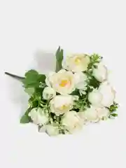 Белый искусственные цветы пионы, камелии, розы, букет