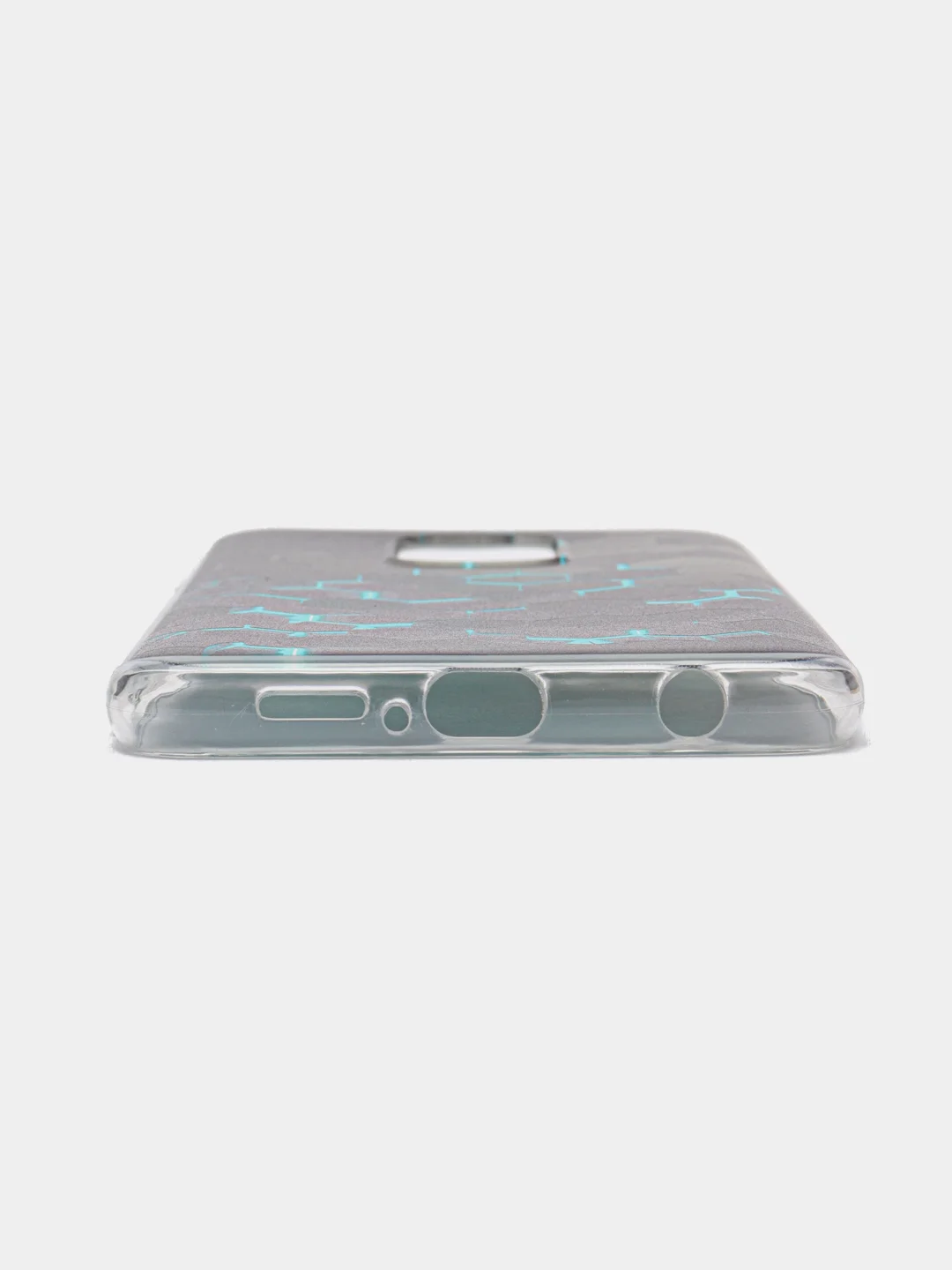 Бирюзовый чехол на Xiaomi Redmi Note 9S/9 Pro / Сяоми Редми Нот 9S/9 Про прозрачный, с рисунком
