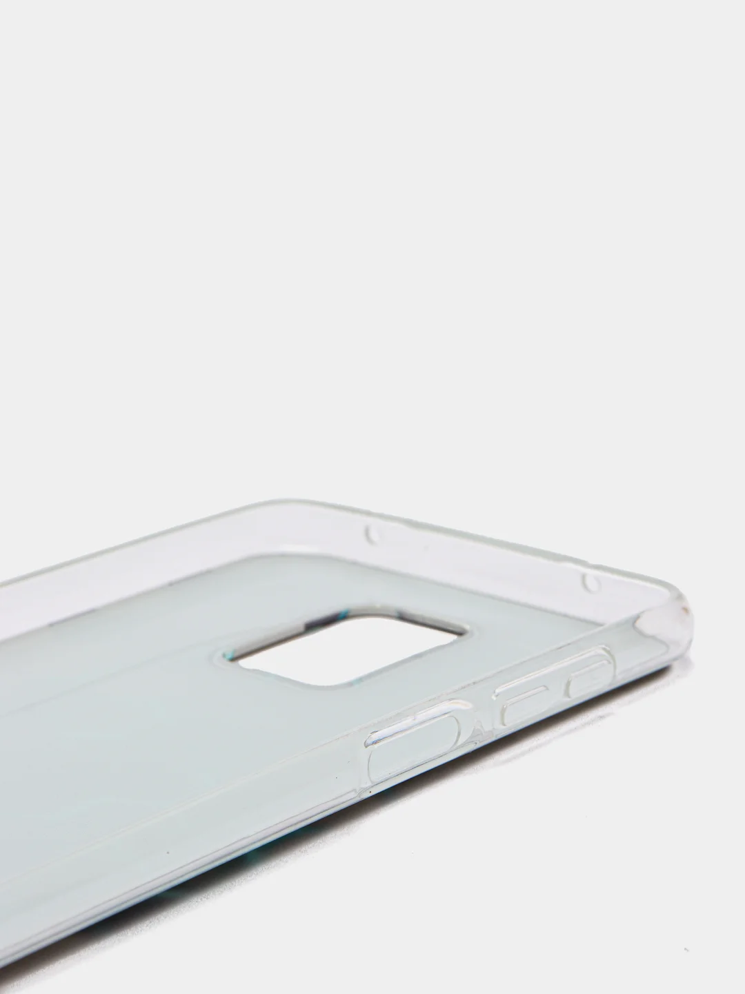 Бирюзовый чехол на Xiaomi Redmi Note 9S/9 Pro / Сяоми Редми Нот 9S/9 Про прозрачный, с рисунком