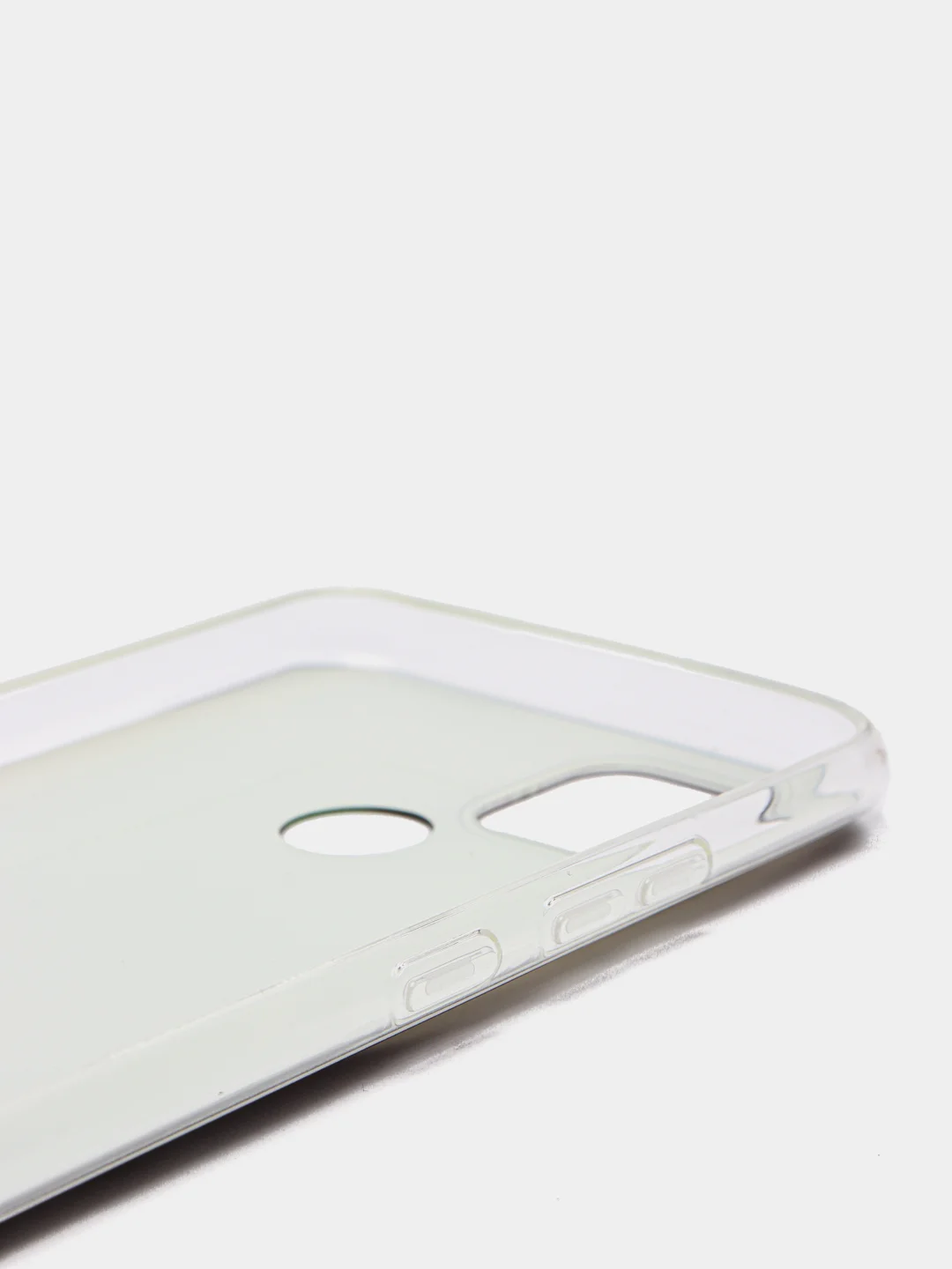 Угольный силиконовый чехол на Oppo Realme C21/Реалми С21 прозрачный, с рисунком, защита камеры