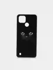 Шоколадный силиконовый чехол на Oppo Realme C21/Реалми С21 прозрачный, с рисунком, защита камеры