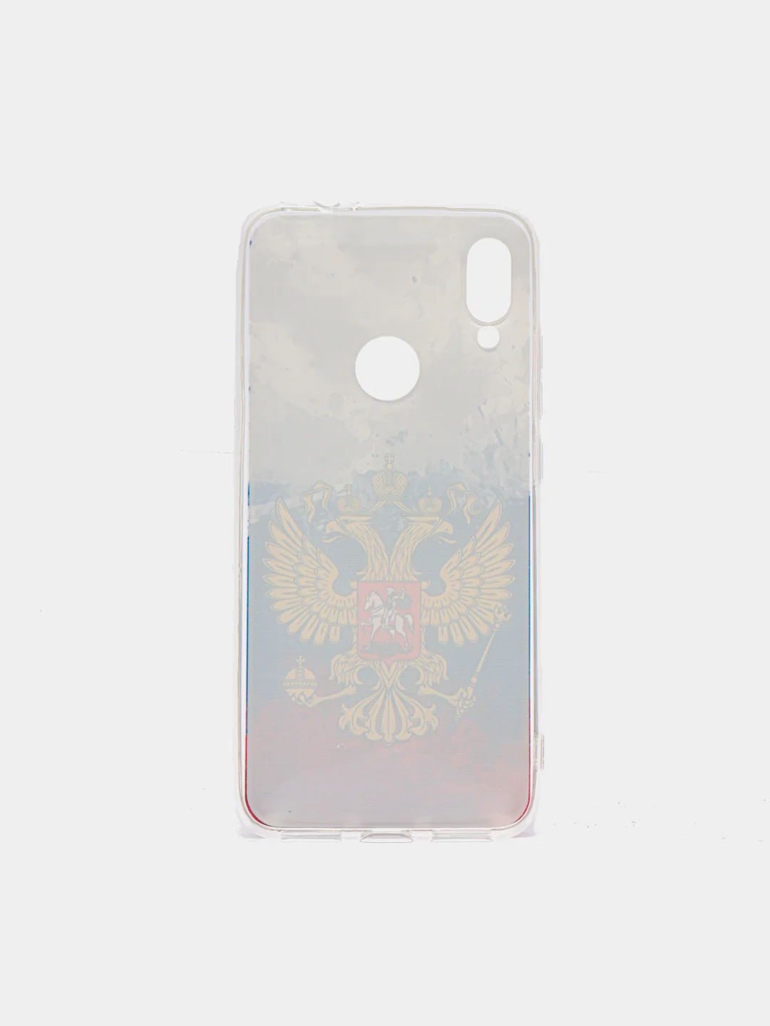 Синий силиконовый чехол на Xiaomi Redmi Note 7 / Сяоми Редми Нот 7 прозрачный, с рисунком