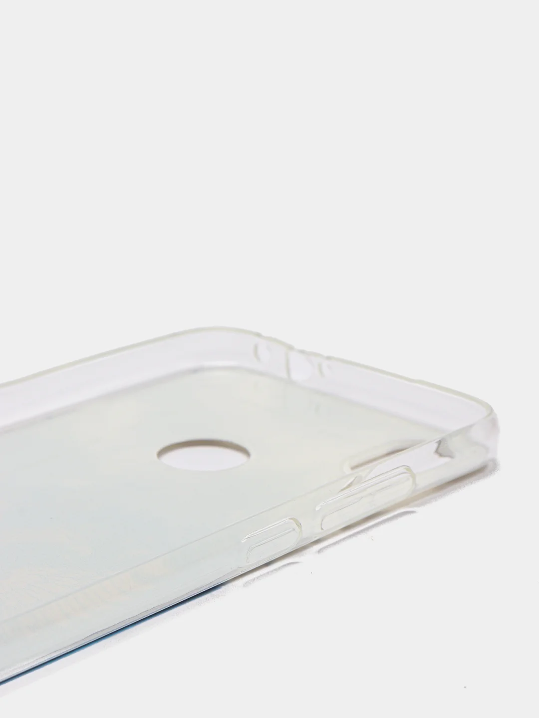 Синий силиконовый чехол на Xiaomi Redmi Note 7 / Сяоми Редми Нот 7 прозрачный, с рисунком