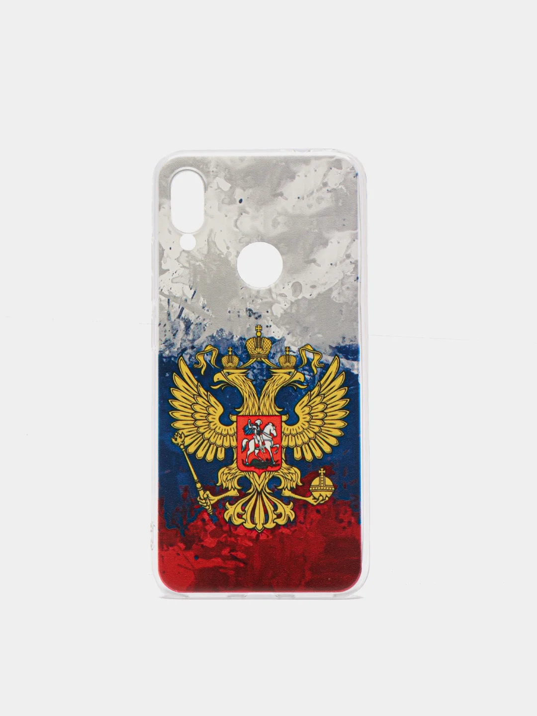 Синий силиконовый чехол на Xiaomi Redmi Note 7 / Сяоми Редми Нот 7 прозрачный, с рисунком
