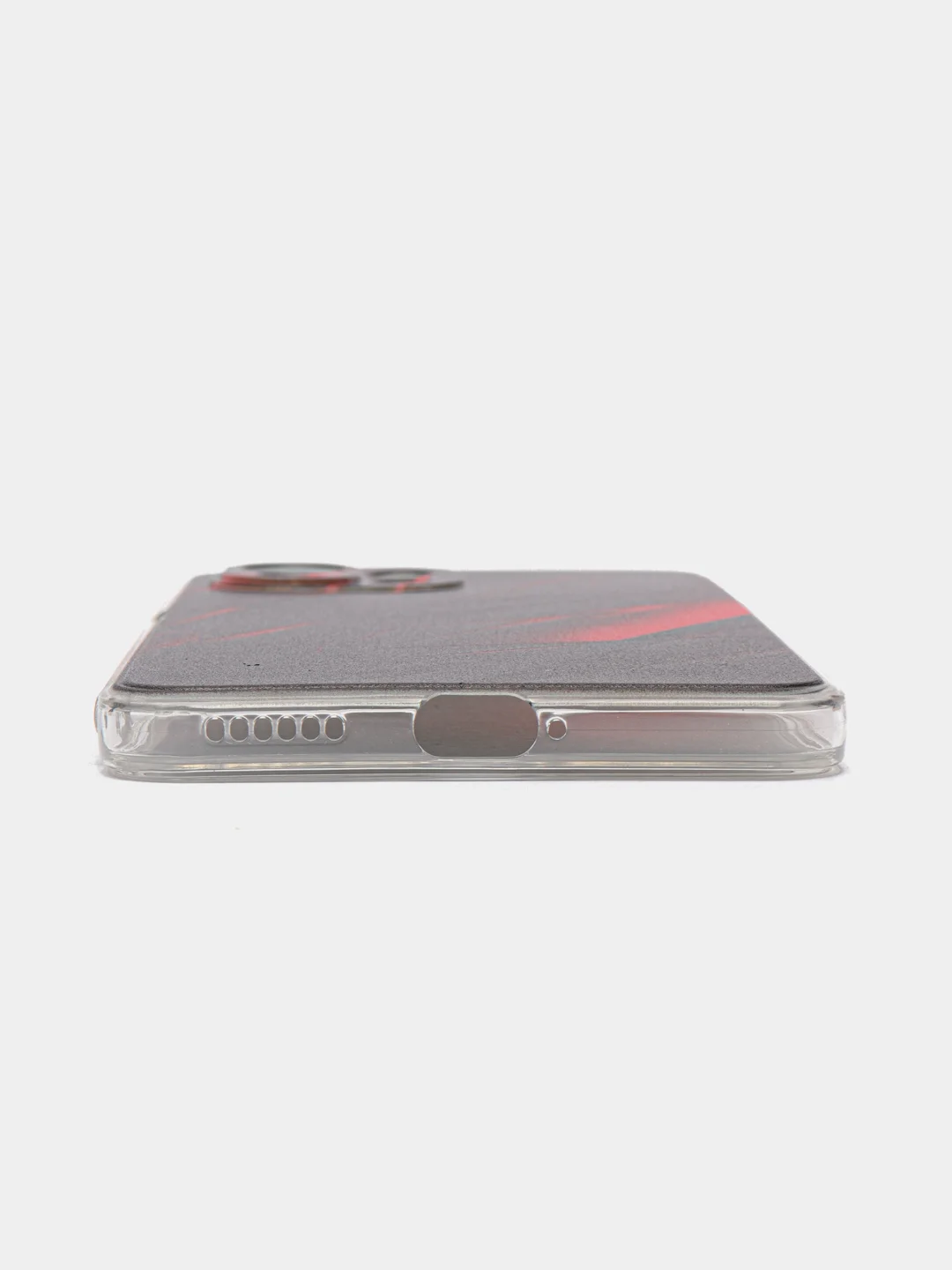 Красный силиконовый чехол на Xiaomi Mi 11 Lite/5G NE / Сяоми Ми 11 Лайт прозрачный, с рисунком