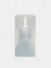 Синий меланж силиконовый чехол на Xiaomi Redmi 8 / Сяоми Редми 8 прозрачный, с рисунком, защита камеры