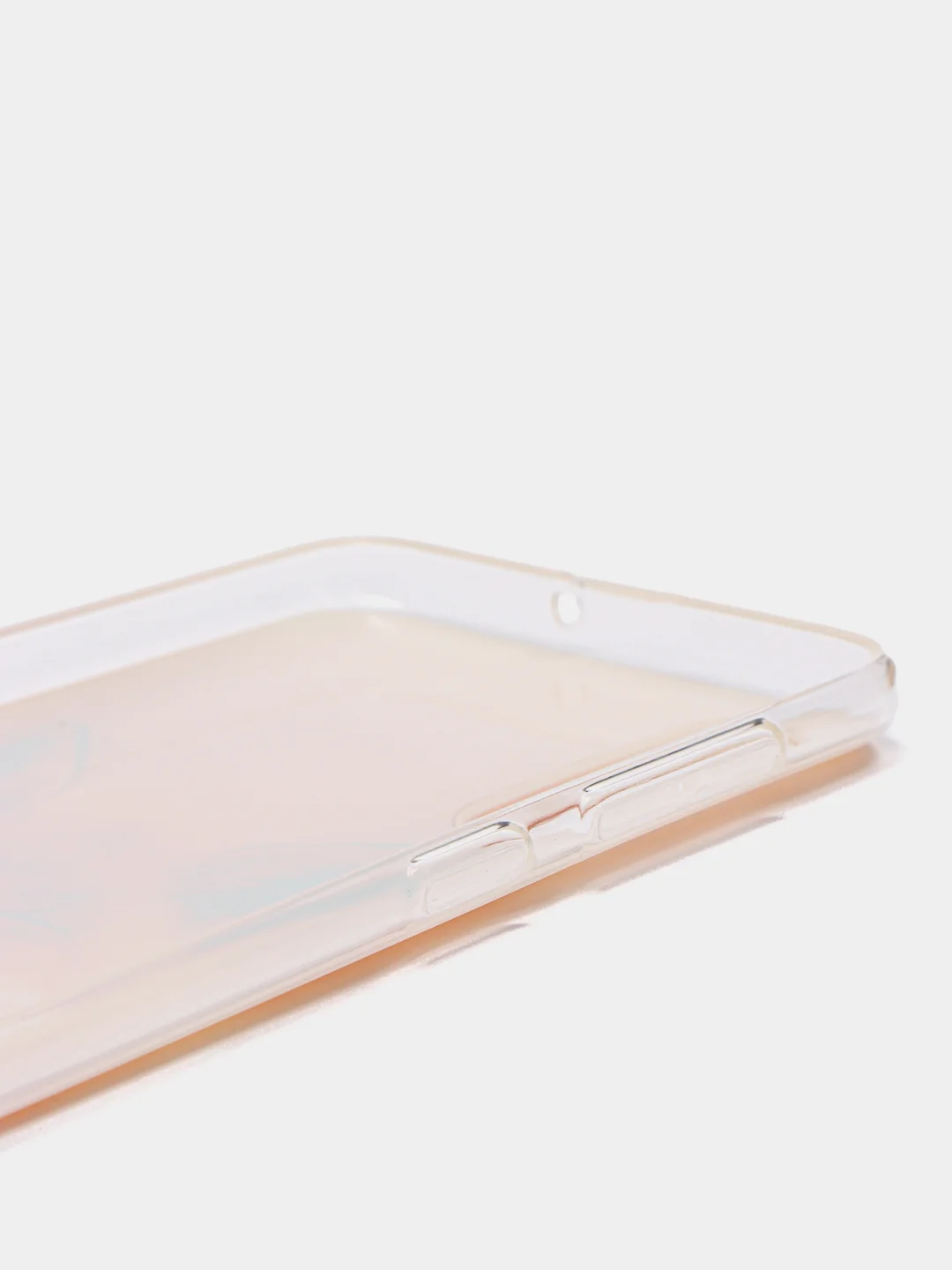 Оранжевый силиконовый чехол на Samsung Galaxy A50/A30s / Самсунг А50/А30s прозрачный, с рисунком