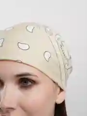 Хаки бандана с принтом