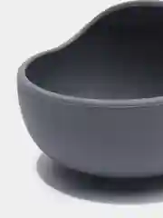 Серый детская силиконовая тарелка с ложкой