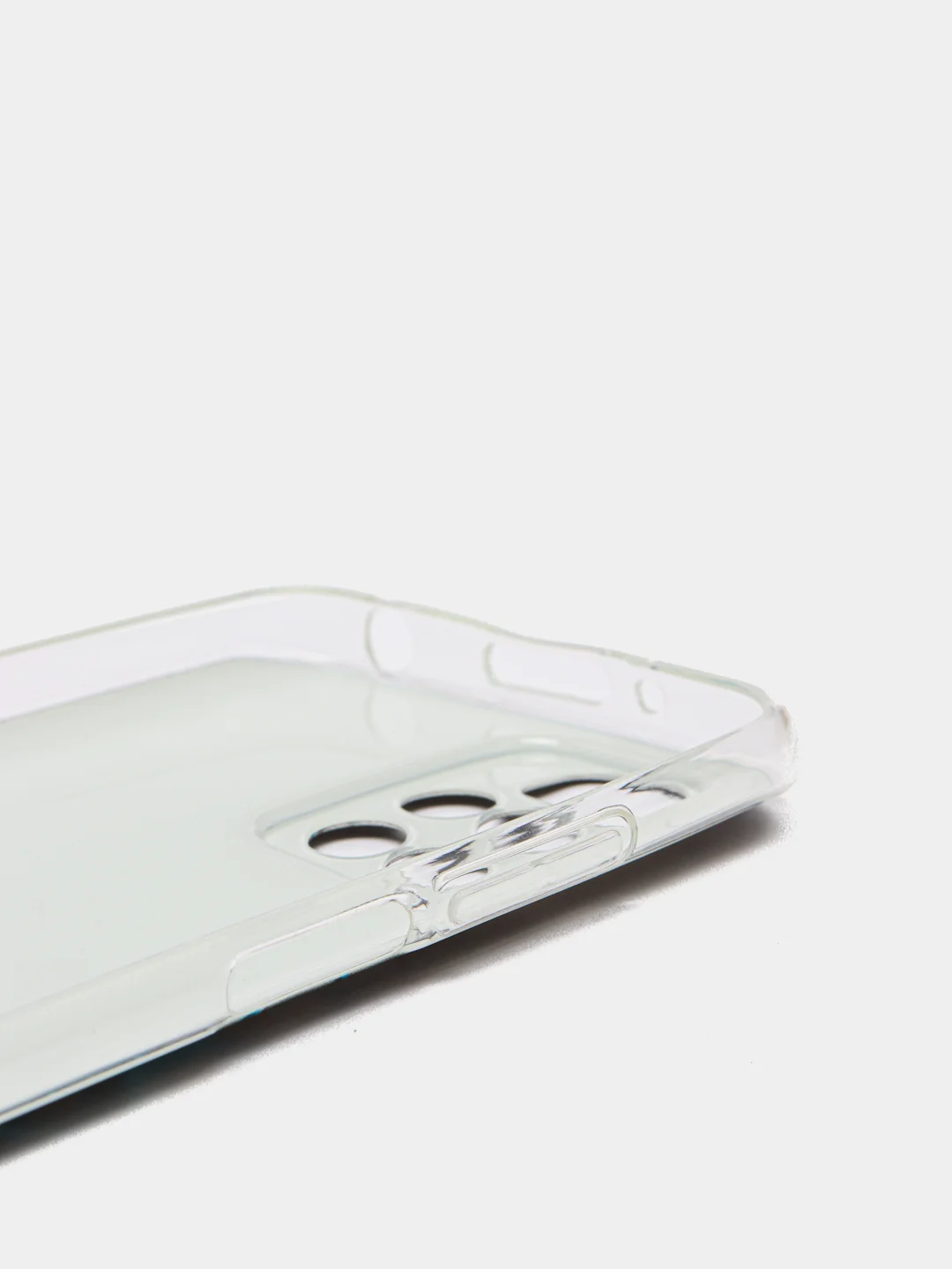 Бирюзовый силиконовый чехол на Xiaomi Redmi 10 / Сяоми Редми 10 прозрачный с рисунком, защита камеры
