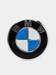 Тёмно-серый наклейки на диски, колпаки BMW, сферическая, изогнутая, 56 мм, 4 штуки