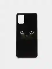 Шоколадный силиконовый чехол на Samsung Galaxy A51 / Самсунг А51 прозрачный с рисунком, защита камеры