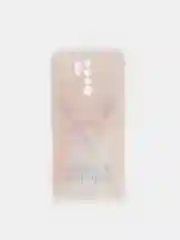 Оранжевый силиконовый чехол на Xiaomi Redmi 9 / Сяоми Редми 9 прозрачный, с рисунком, защита камеры