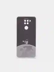 Серебряный силиконовый чехол на Xiaomi Redmi 10X/Redmi Note 9 / Сяоми Редми Нот 9/10X прозрачный
