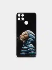 Лавандовый силиконовый чехол на Oppo Realme C25/C25s / Оппо Реалми С25/C25s прозрачный, с рисунком