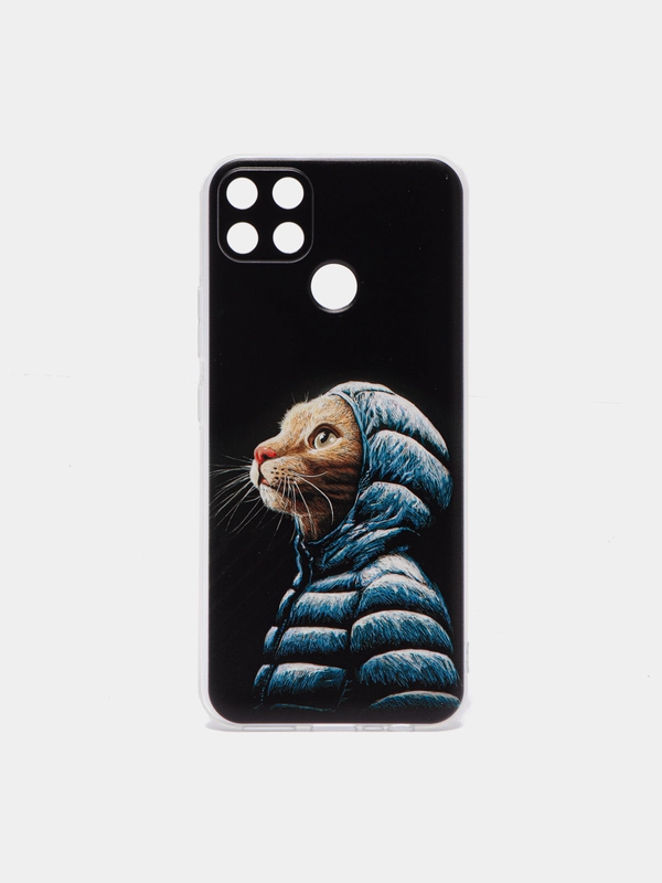 Силиконовый чехол на Oppo Realme C25/C25s / Оппо Реалми С25/C25s прозрачный, с рисунком