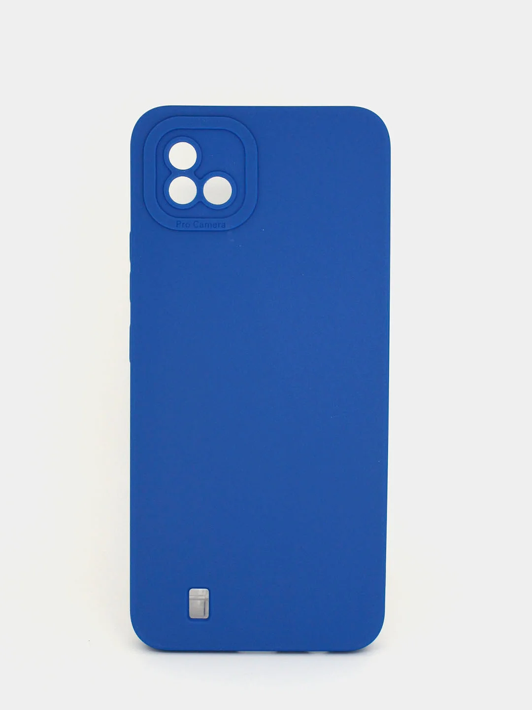 Синий чехол силиконовый матовый для Realme C11, C21, C21Y, Realme C30, C31, С33, C35