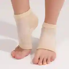 Бежевый напяточники для педикюра, увлажняющие, one size