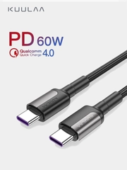 Кабель быстрой зарядки для ноутбуков Type-C=Type-C 60w QC4.0 /PD
