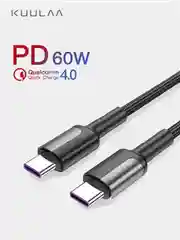 Кабель быстрой зарядки для ноутбуков Type-C=Type-C 60w QC4.0 /PD
