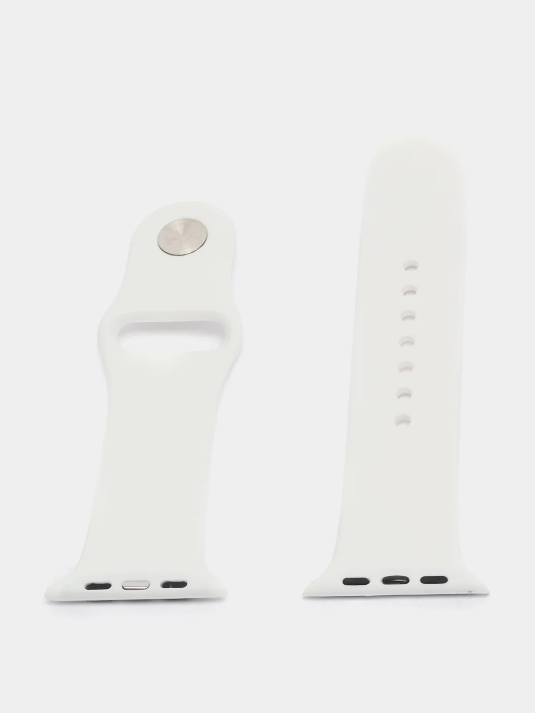 Белый силиконовый ремешок для Apple Watch 38/40/41, 42/44/45 мм
