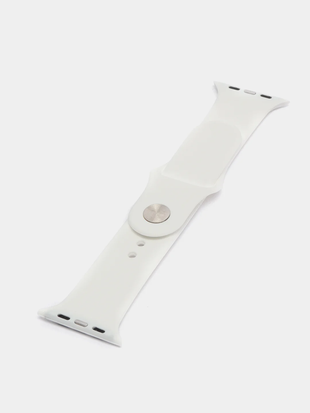 Белый силиконовый ремешок для Apple Watch 38/40/41, 42/44/45 мм