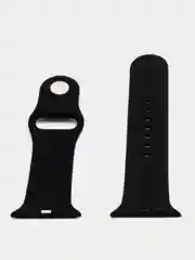 Черный силиконовый ремешок для Apple Watch 38/40/41, 42/44/45 мм