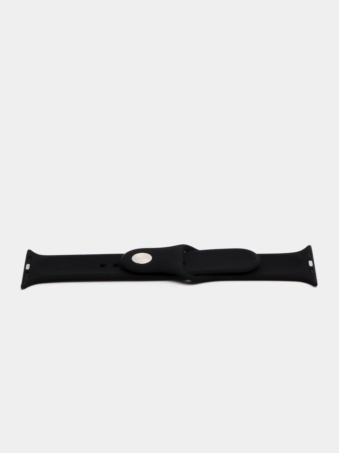 Черный силиконовый ремешок для Apple Watch 38/40/41, 42/44/45 мм