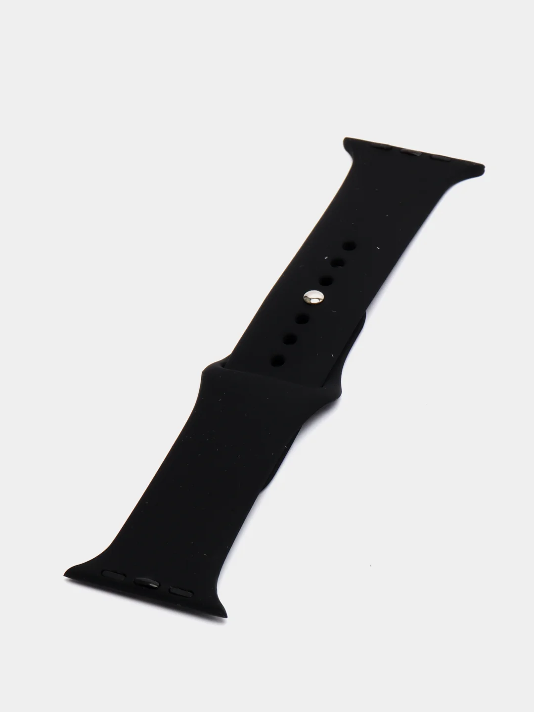 Черный силиконовый ремешок для Apple Watch 38/40/41, 42/44/45 мм