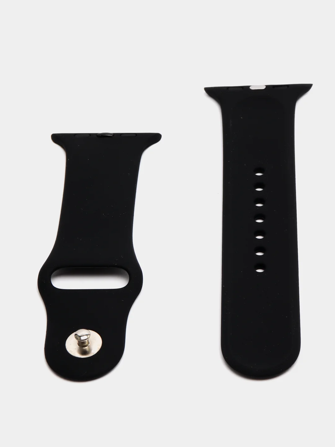 Черный силиконовый ремешок для Apple Watch 38/40/41, 42/44/45 мм