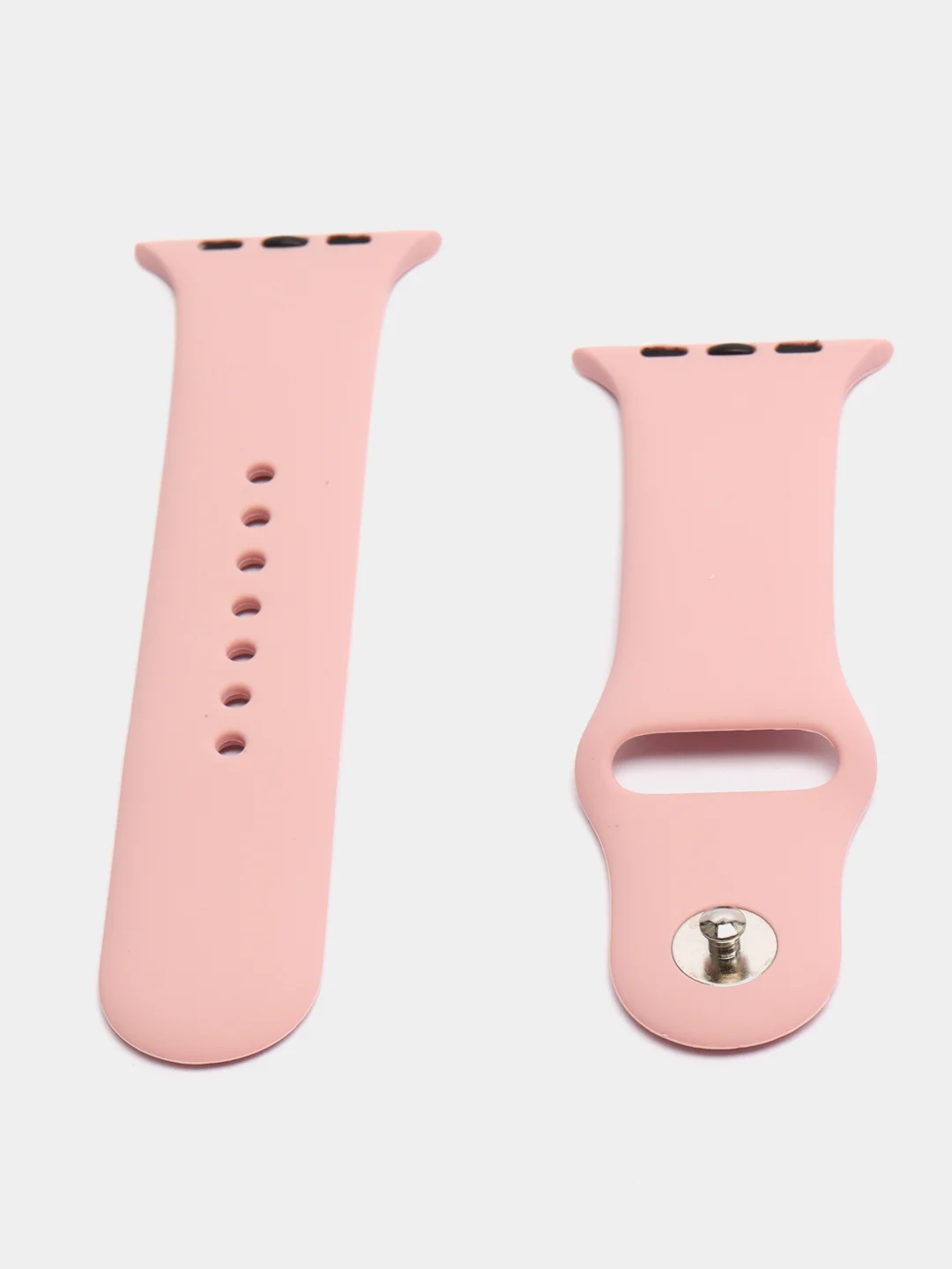 Розовый силиконовый ремешок для Apple Watch 38/40/41, 42/44/45 мм