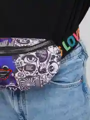 Черный детская поясная сумка, 3 цвета