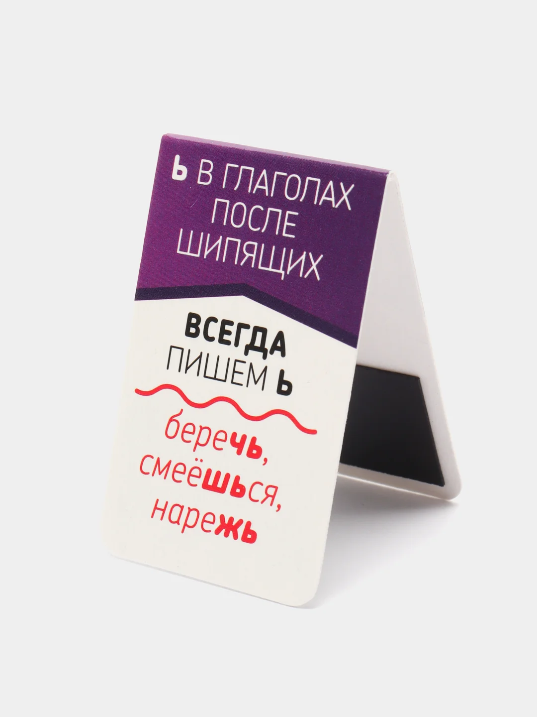 Красный набор магнитных закладок для книг " Школьные шпаргалки"