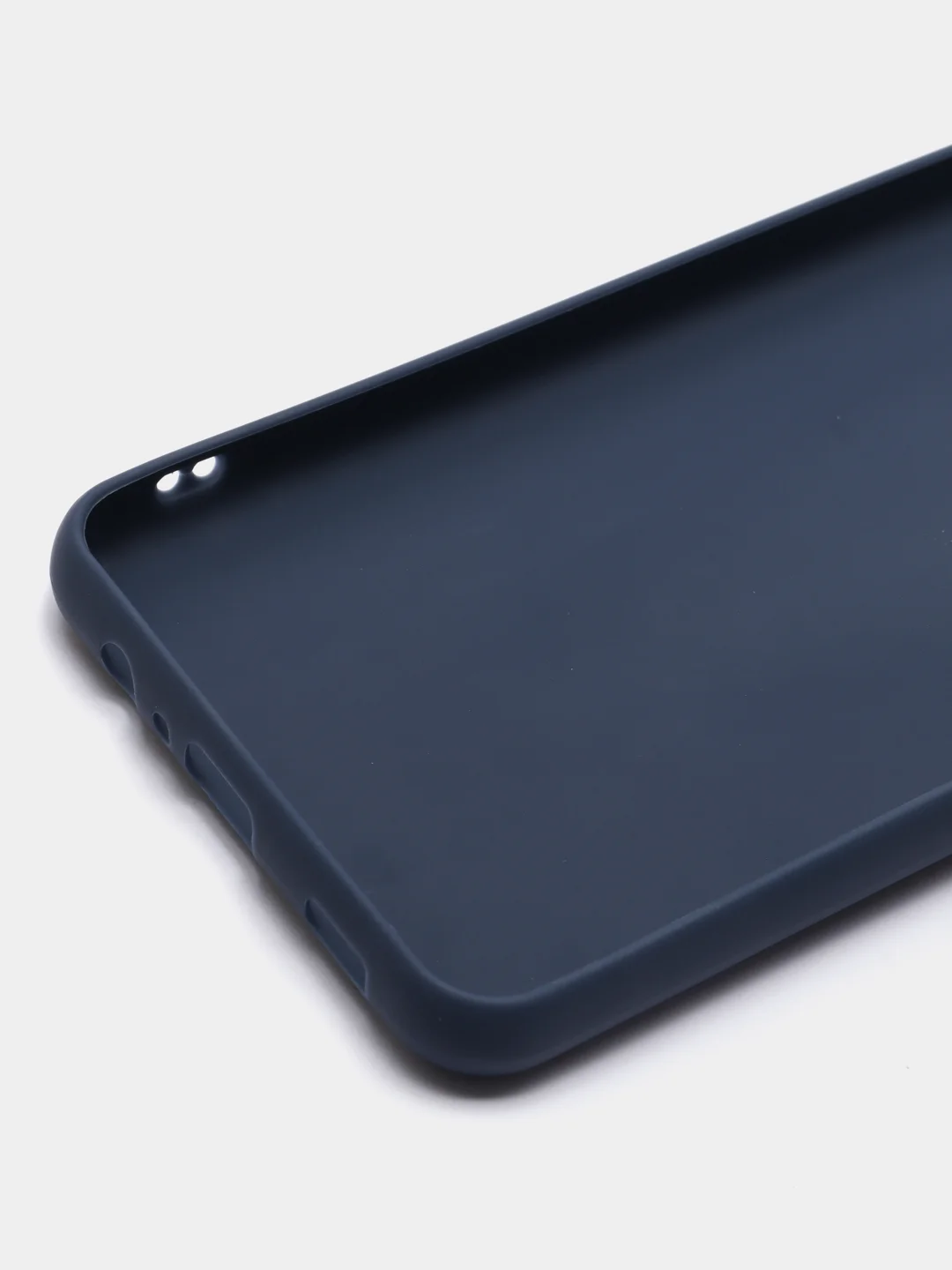 Темно-синий чехол силиконовый на Samsung Galaxy A02