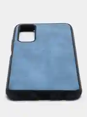 Синий чехол Huawei P Smart 2021 силиконовый, имитация кожи