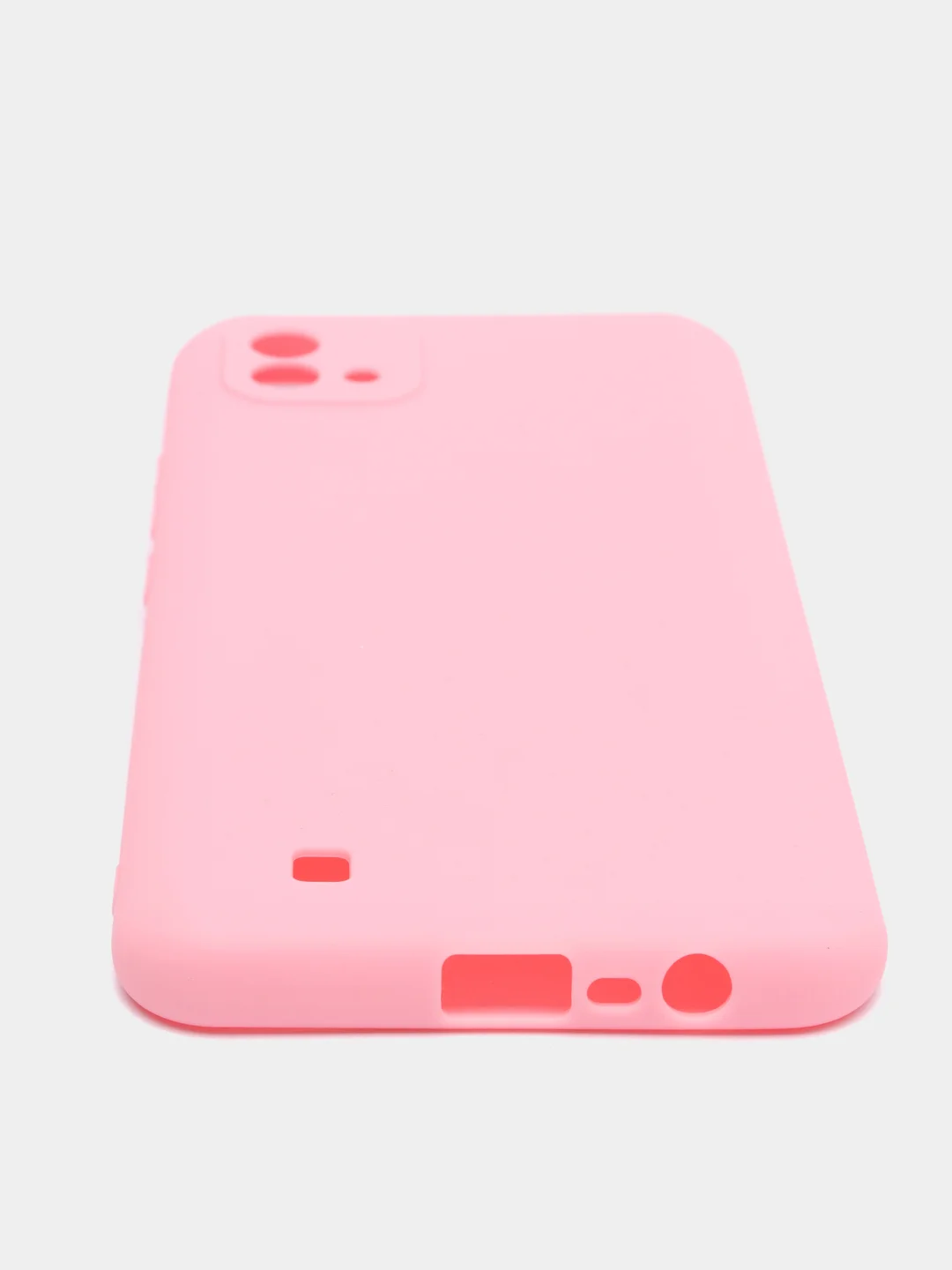 Розовый чехол для Realme C21 / C20 / C11 2021 силиконовый