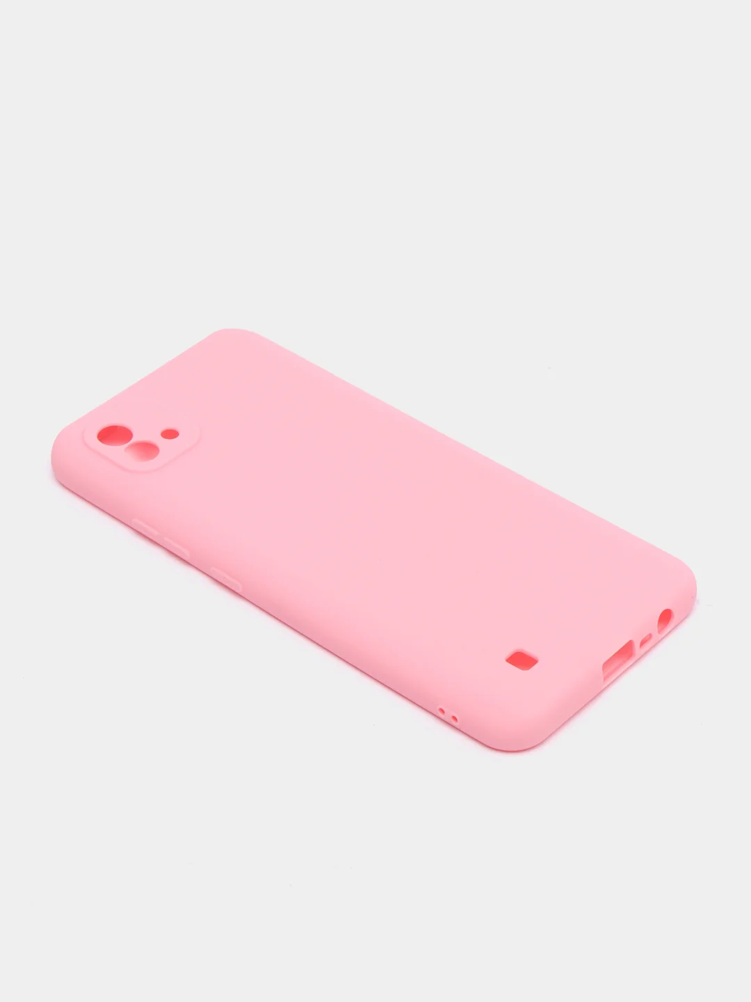 Розовый чехол для Realme C21 / C20 / C11 2021 силиконовый