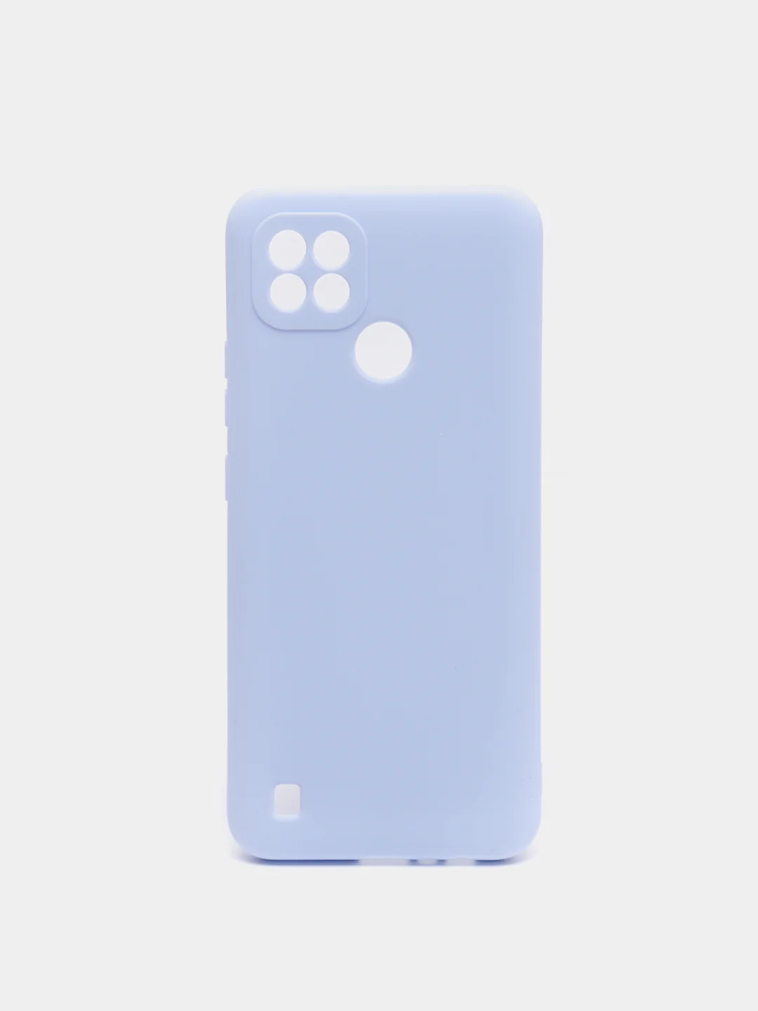 Небесно-голубой чехол для Realme C21 / C20 / C11 2021 силиконовый